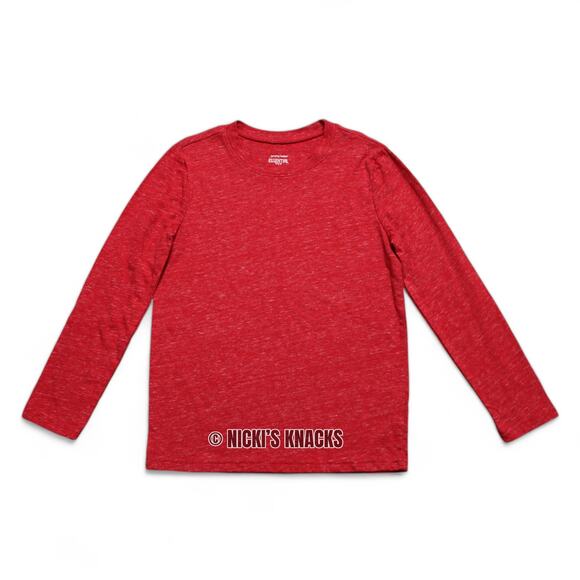 4/$20 - Jumping Beans Boys Long Sleeve Crewneck T-Shirt Red Size 7 - Picture 2 of 5